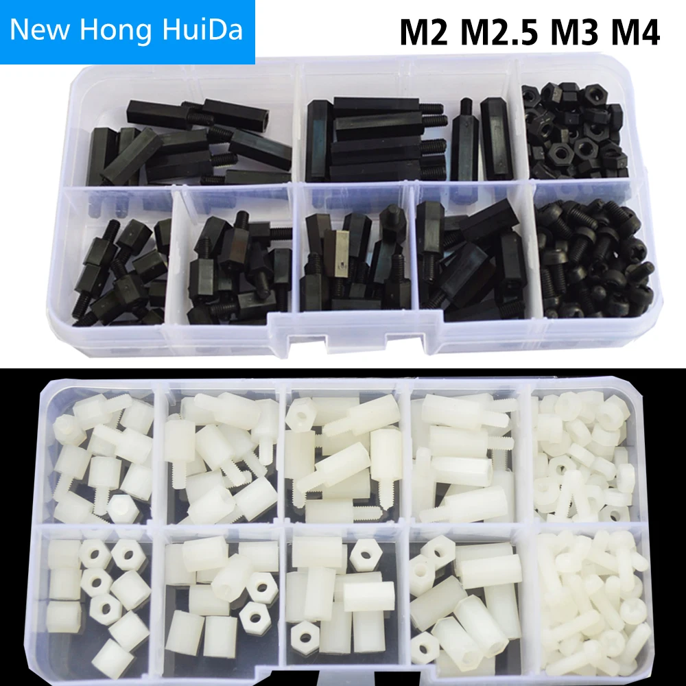 M2 M2.5 M3 M4 White Black Male Female Nylon Hex Standoff Plastic Thread PCB Motherboard Spacer Assortment Kit Circuit Board
M2 M2.5 M3 M4 White Black Male Female Nylon Hex Standoff Plastic Thread PCB Motherboard Spacer Assortment Kit Circuit Board