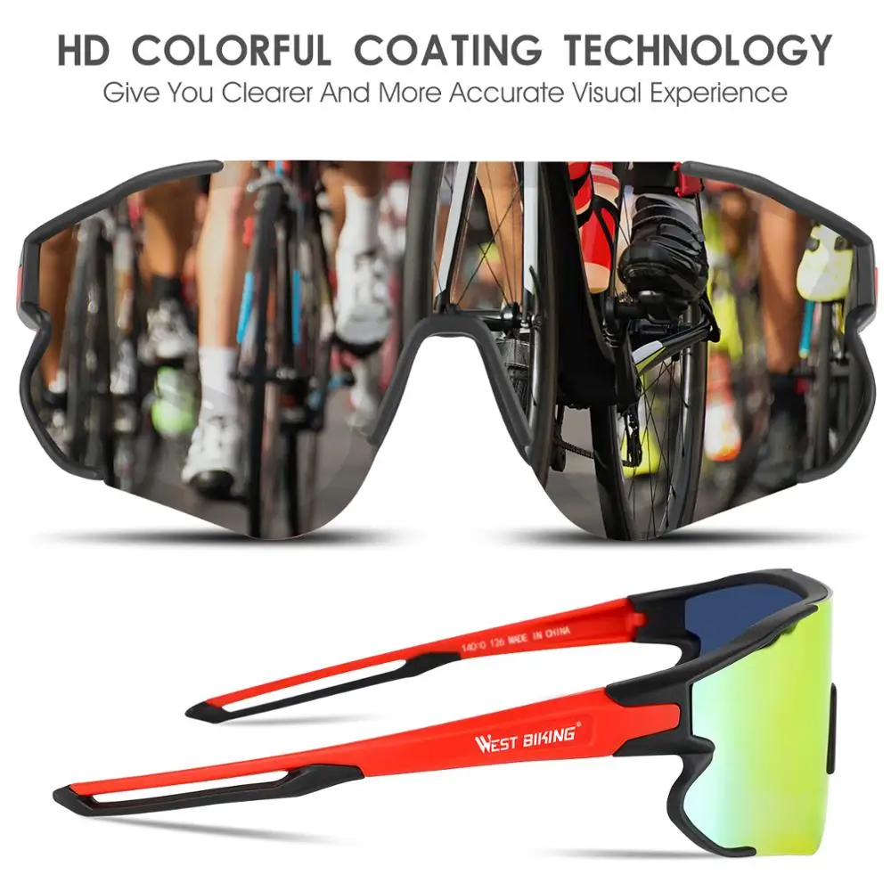 Polarized outdoor sports goggles, mountain bike UV400 protection, colorful fashion road bike glasses
Polarized outdoor sports goggles, mountain bike UV400 protection, colorful fashion road bike glasses