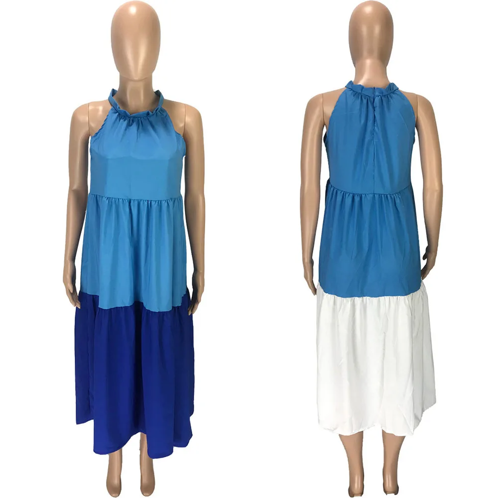 Elegant Maxi Long Dress Women Halter Off Shoulder Sexy Loose Casual Summer Dress Ruffles Oversized Sundress Vestido De Mulher 
Elegant Maxi Long Dress Women Halter Off Shoulder Sexy Loose Casual Summer Dress Ruffles Oversized Sundress Vestido De Mulher