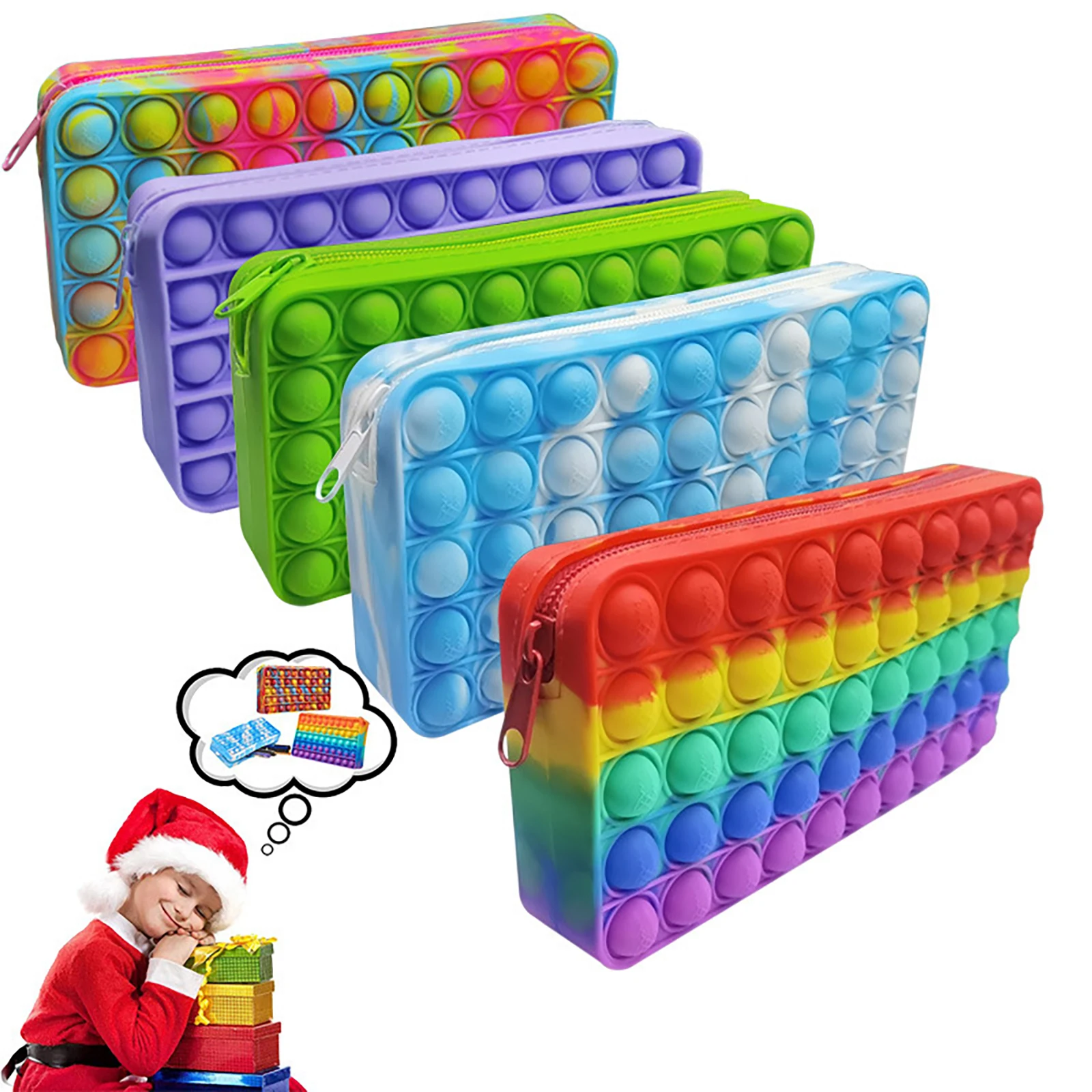 Push Bubble Pencil Case Silicone Fidget Toys Sensory Stationery Storage Bag Kids Anti-Stress Educational Toy Decompression Toy
Push Bubble Pencil Case Silicone Fidget Toys Sensory Stationery Storage Bag Kids Anti-Stress Educational Toy Decompression Toy