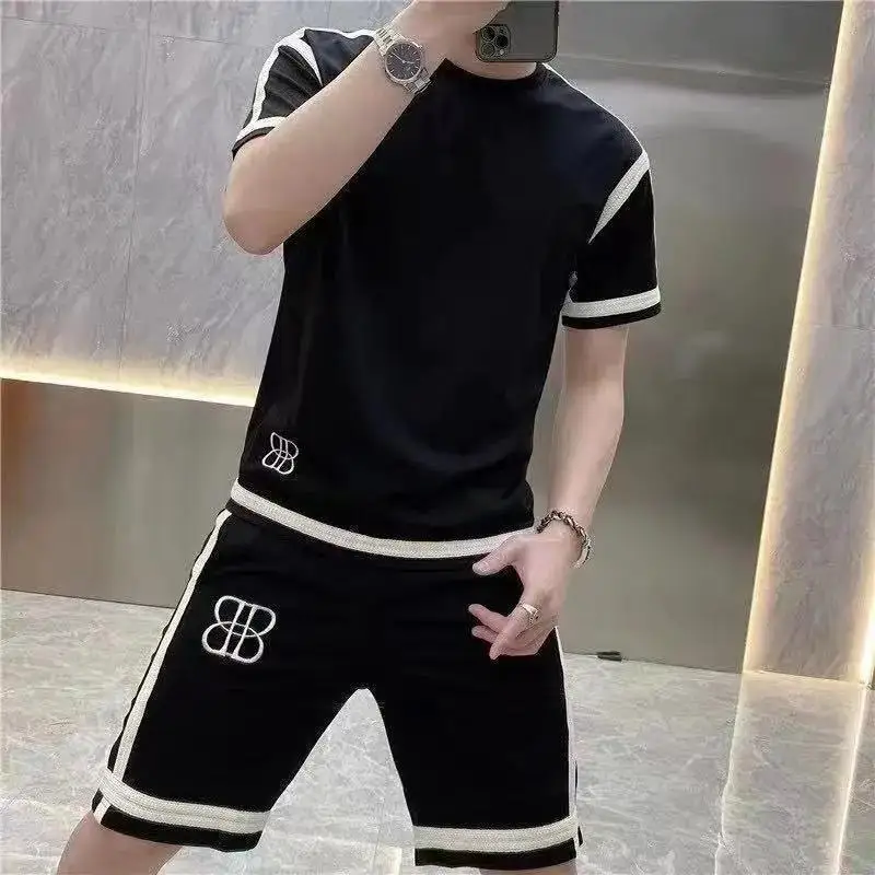 Men Outfit Set Shorts T-shirt 2-piece Summer Sports Suit, Casual Embroidery Pattern Joggers Set Korean Fashion Mens Clothing
Men Outfit Set Shorts T-shirt 2-piece Summer Sports Suit, Casual Embroidery Pattern Joggers Set Korean Fashion Mens Clothing