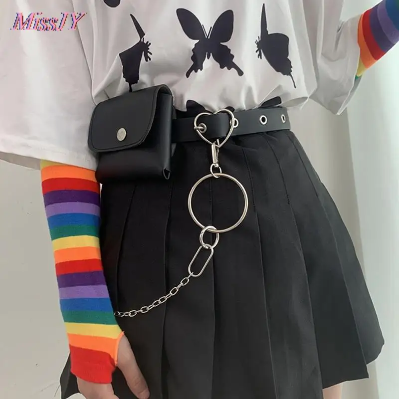 Women Punk Chain Fashion Belt Adjustable Single Row Hole Pin Buckle Waist Belt Jeans Casual Female Decorative Waistband Bag
Women Punk Chain Fashion Belt Adjustable Single Row Hole Pin Buckle Waist Belt Jeans Casual Female Decorative Waistband Bag