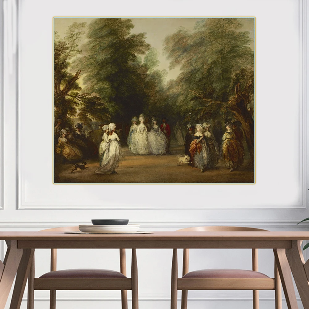 Citon Thomas Gainsborough Mall The in Saint James's Park Canvas холст картина маслом художественный постер