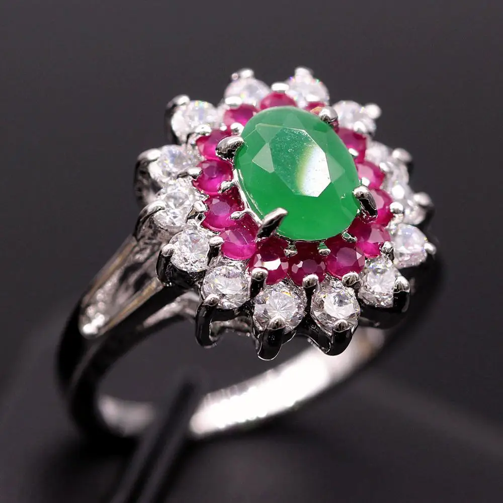 JIN YAO Newly Design 3 Piece Set Necklace Earrings Ring of White Gold Fashion Female Jewelry Clear Red Green AAA Zricon Stones
JIN YAO Newly Design 3 Piece Set Necklace Earrings Ring of White Gold Fashion Female Jewelry Clear Red Green AAA Zricon Stones