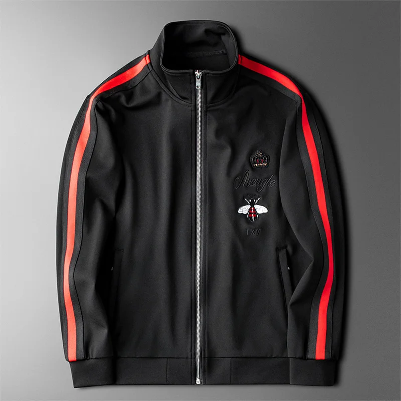 Slim men's jacket small bee embroidery jacket casual sports trend all-match men's jacket handsome trend
Slim men's jacket small bee embroidery jacket casual sports trend all-match men's jacket handsome trend