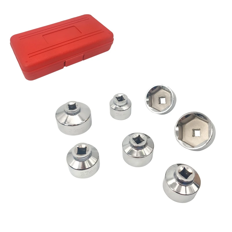 7 Pieces 3/8Inch Housing Oil Filter Cap Wrench Socket Set Tool Kit for Mercedes /BMW / Toyota
7 Pieces 3/8Inch Housing Oil Filter Cap Wrench Socket Set Tool Kit for Mercedes /BMW / Toyota