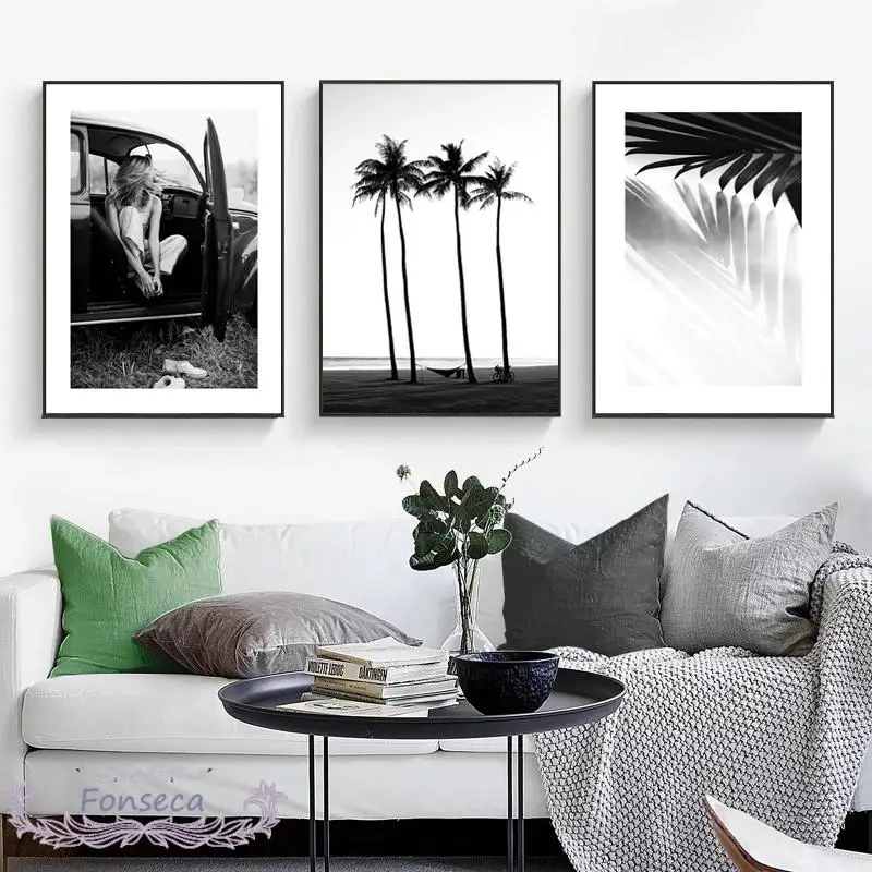 Черно-белый пейзаж, сексуальная женщина, постер, летний тропический зеленый лист, Пляжная картина, настенное искусство, холст, живопись, украшение для дома
Черно-белый пейзаж, сексуальная женщина, постер, летний тропический зеленый лист, Пляжная картина, настенное искусство, холст, живопись, украшение для дома