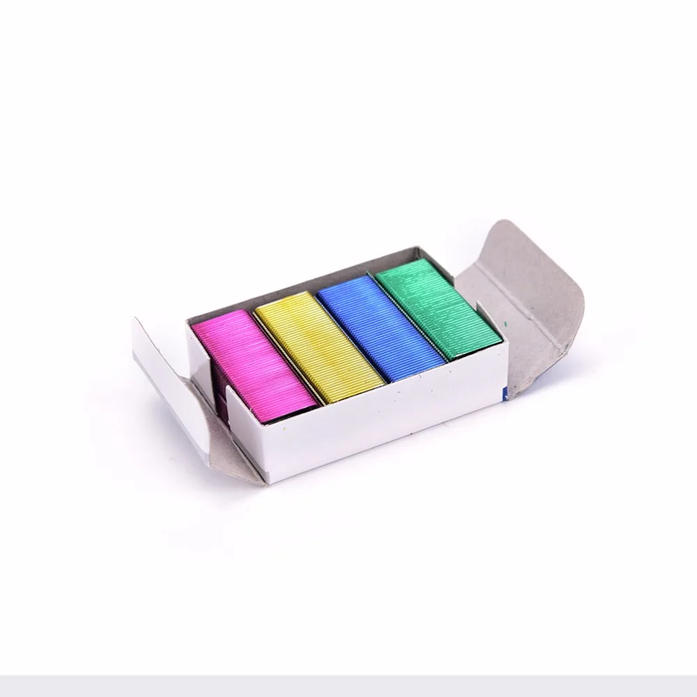 1Pack 10mm Creative Colorful Stainless Steel Staples Office Binding Supplies( Pack of 800 )
1Pack 10mm Creative Colorful Stainless Steel Staples Office Binding Supplies( Pack of 800 )