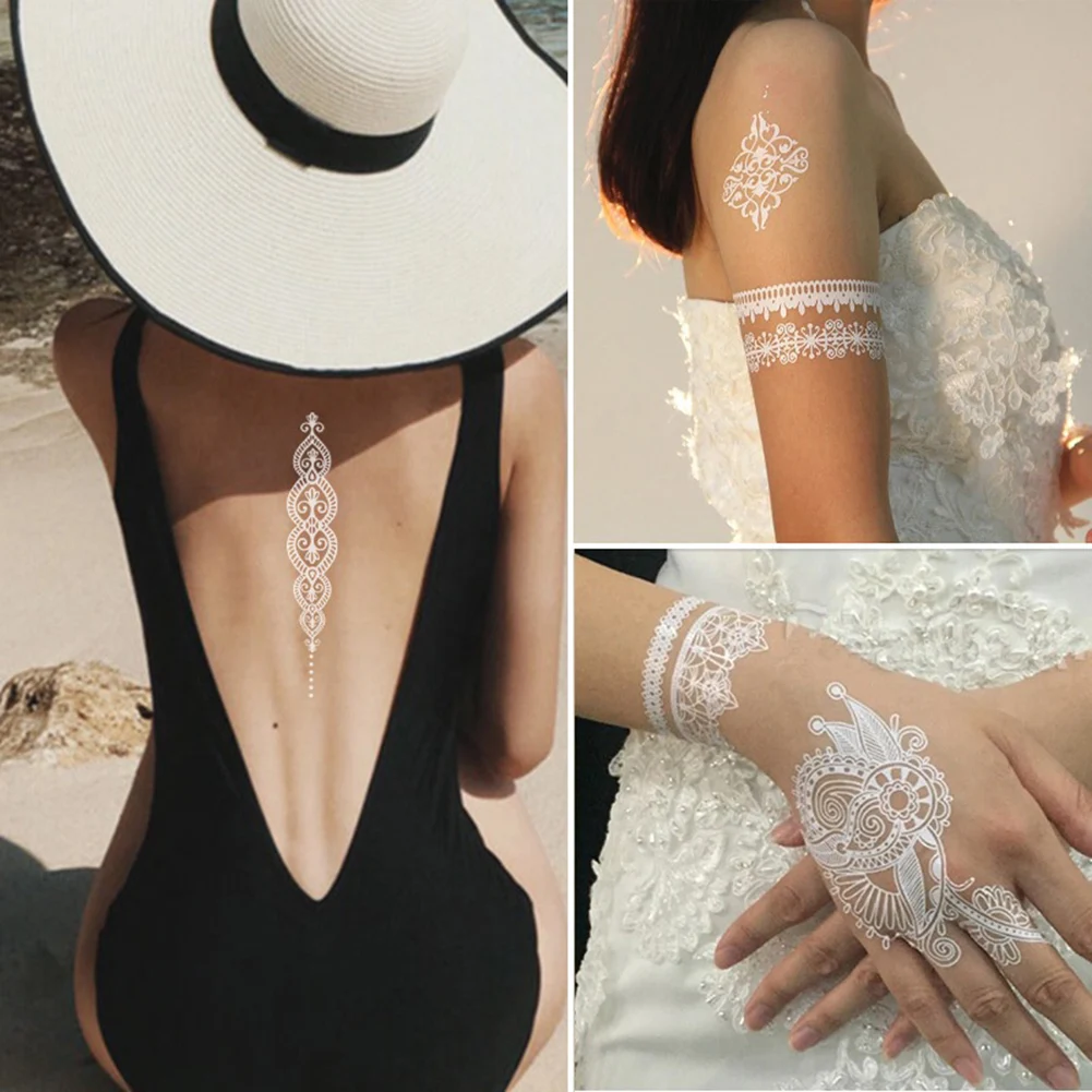 5 Temporary Tattoo Decals Lace Mehndi Tattoo Waterproof Body Stickers For Wedding Bridesmaids Waterproof Tattoo Stickers
5 Temporary Tattoo Decals Lace Mehndi Tattoo Waterproof Body Stickers For Wedding Bridesmaids Waterproof Tattoo Stickers