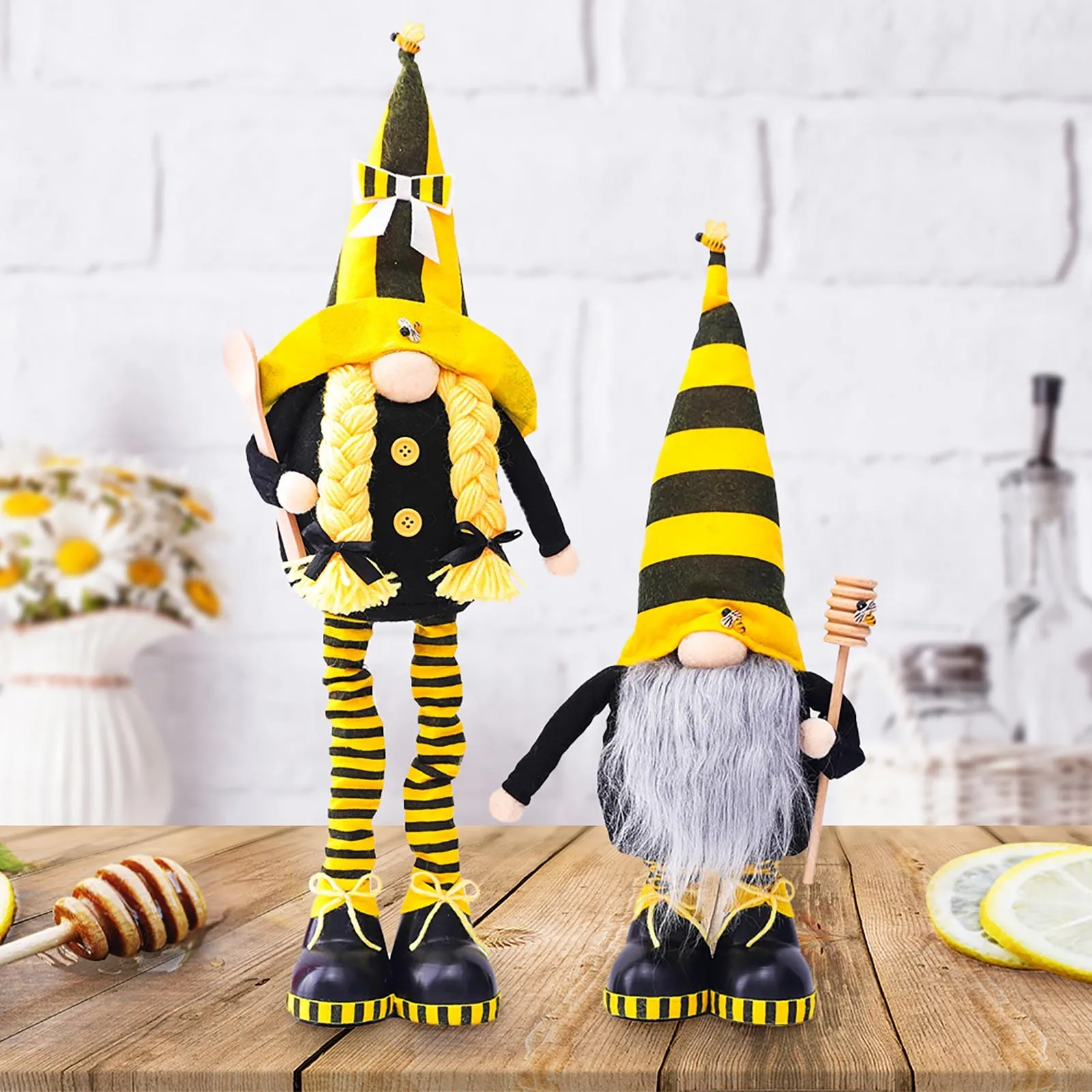 Flexible Bee Gnome Faceless Doll Decorations Room Desktop Decoration Holiday Gifts Household Bee Striped Gnome Honey Bee Elfs
Flexible Bee Gnome Faceless Doll Decorations Room Desktop Decoration Holiday Gifts Household Bee Striped Gnome Honey Bee Elfs