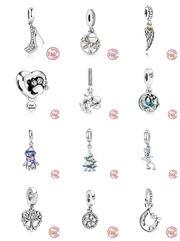 925 Silver Feather Love Snowflake Boy Girls Dangle Pendant Fit Original Pandora Charms Bracelets DIY Beads Europe Women Jewelry
925 Silver Feather Love Snowflake Boy Girls Dangle Pendant Fit Original Pandora Charms Bracelets DIY Beads Europe Women Jewelry