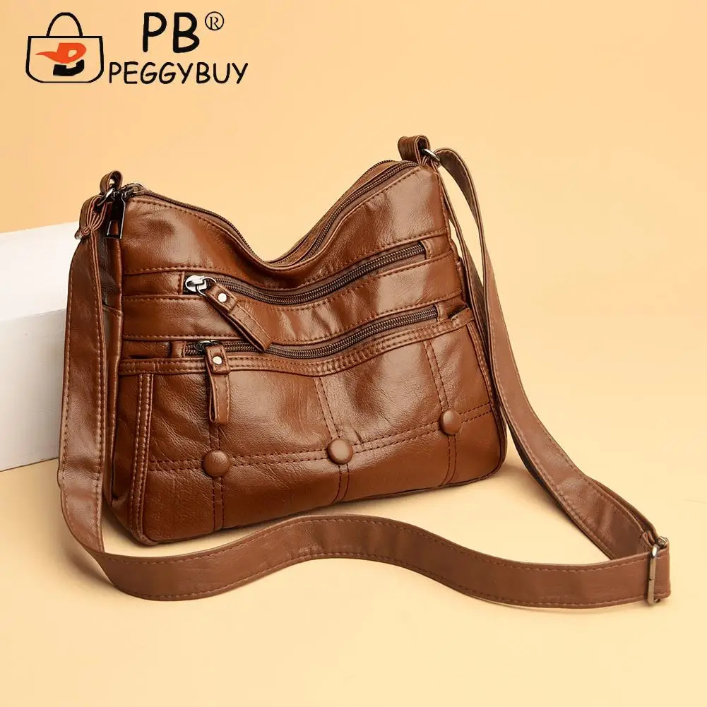 Портативная многослойная Сумка через плечо из мягкой искусственной кожи, Женская Повседневная универсальная дорожная сумка, модная сумка ...
Портативная многослойная Сумка через плечо из мягкой искусственной кожи, Женская Повседневная универсальная дорожная сумка, модная сумка ...