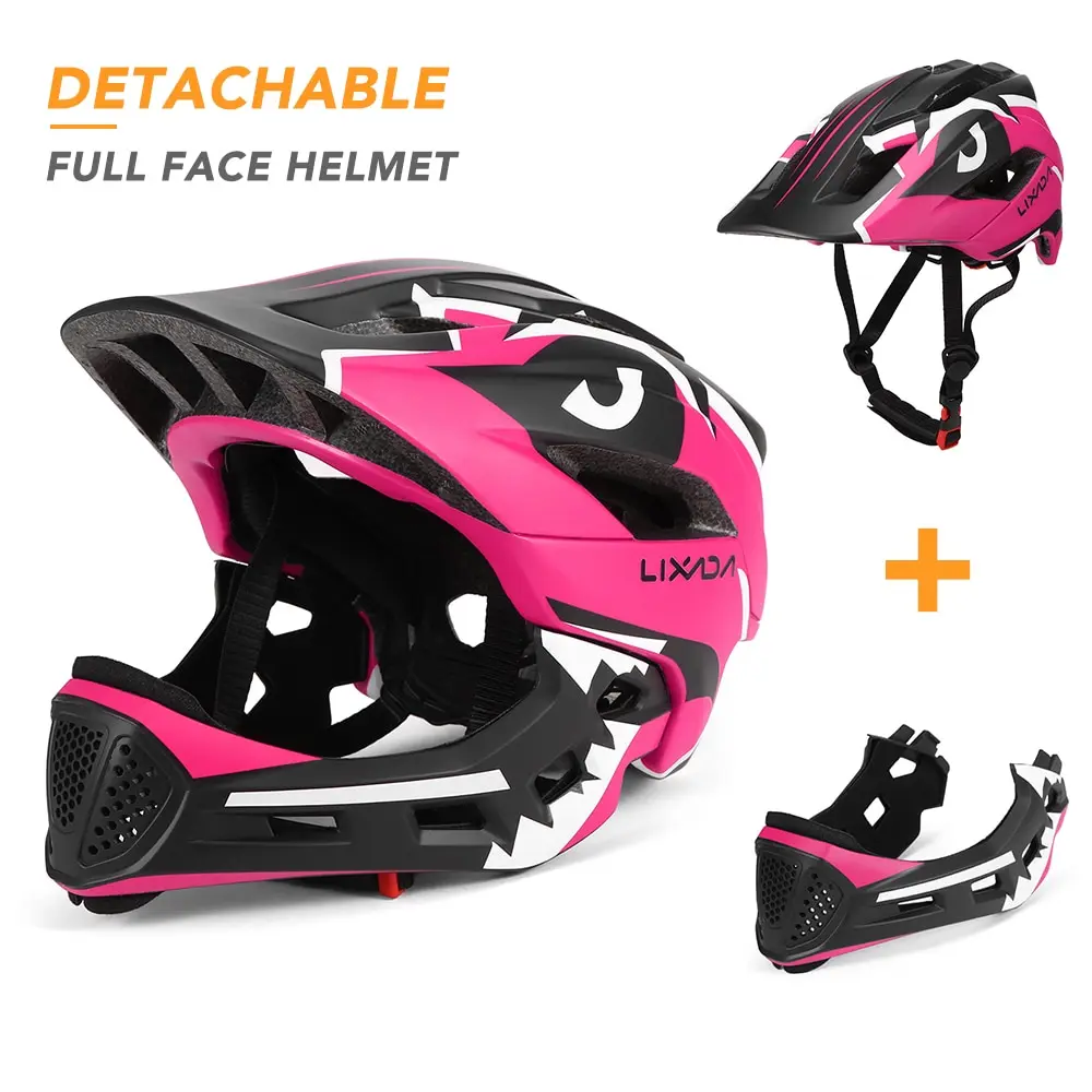 Lixada детский съемный шлем с полным лицом спортивный защитный мотоциклетный для