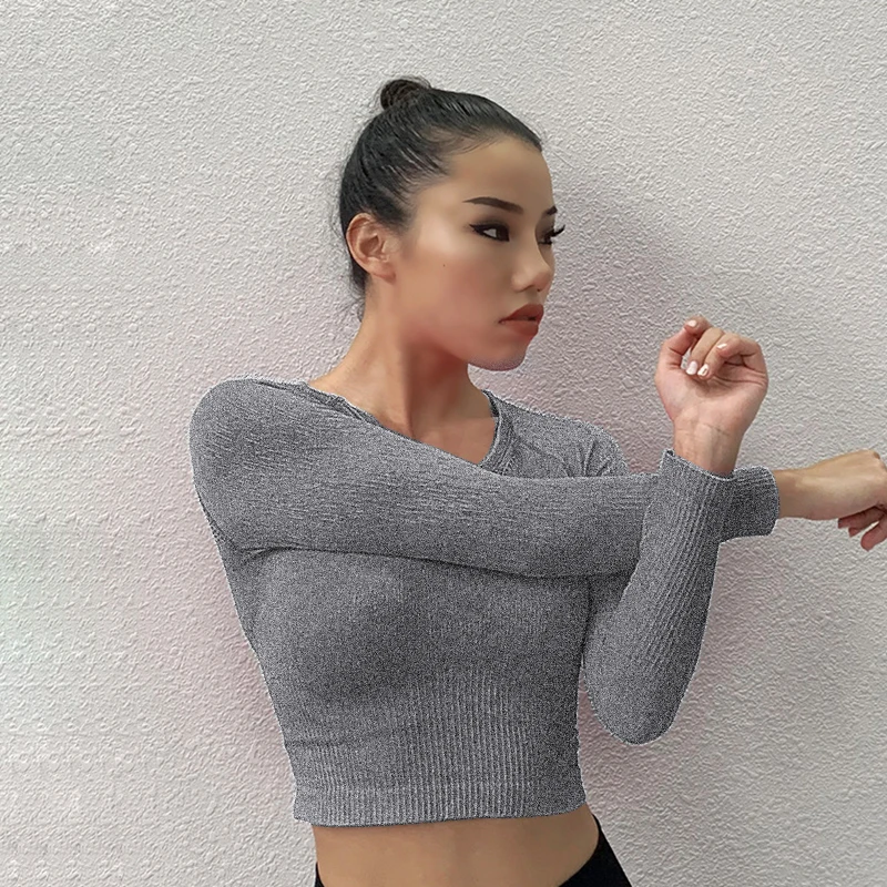 Gym Women Yoga T Shirts Longsleeve Sport Breathbale Quick Dry Fitness Tops Sportwear Training Running Shirts Female
Gym Women Yoga T Shirts Longsleeve Sport Breathbale Quick Dry Fitness Tops Sportwear Training Running Shirts Female