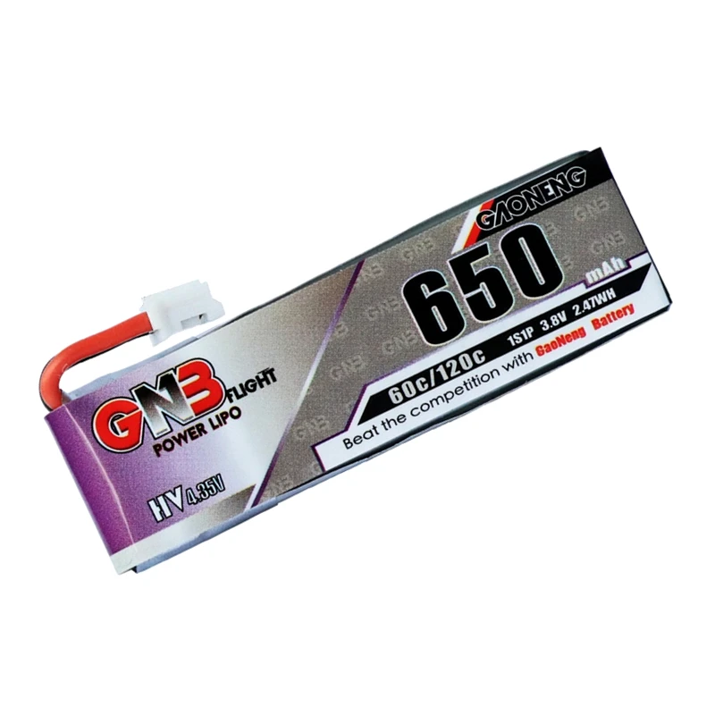 3PCS/Set GNB 1S 3.8V 650mAh 60C/120C 4.35V HV Lipo battery PH2.0 Plug for Tinyhawk Snapper7 E010 M80S Tiny7 Beta85 Drone
3PCS/Set GNB 1S 3.8V 650mAh 60C/120C 4.35V HV Lipo battery PH2.0 Plug for Tinyhawk Snapper7 E010 M80S Tiny7 Beta85 Drone