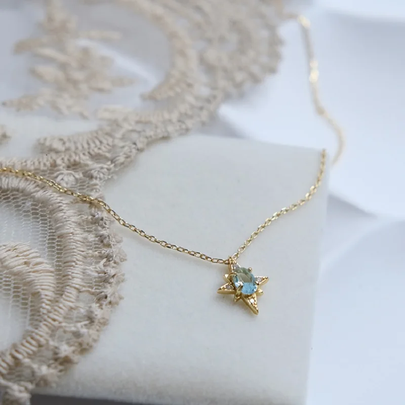 Charare Delicate Eight-pointed star 925 sterling pendant Necklace CZ zircon jewelry
Charare Delicate Eight-pointed star 925 sterling pendant Necklace CZ zircon jewelry