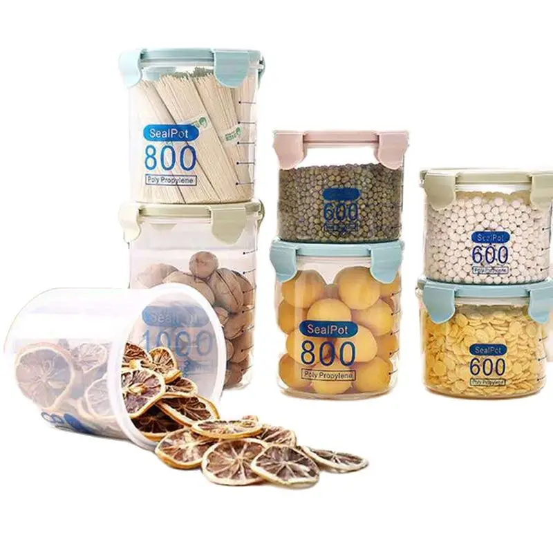 Transparent Sealed Cans For Multi-Grains Plastic Refrigerator Fresh-Keeping Cans Kitchen Grain Storage Boxes Food Storage Tanks
Transparent Sealed Cans For Multi-Grains Plastic Refrigerator Fresh-Keeping Cans Kitchen Grain Storage Boxes Food Storage Tanks