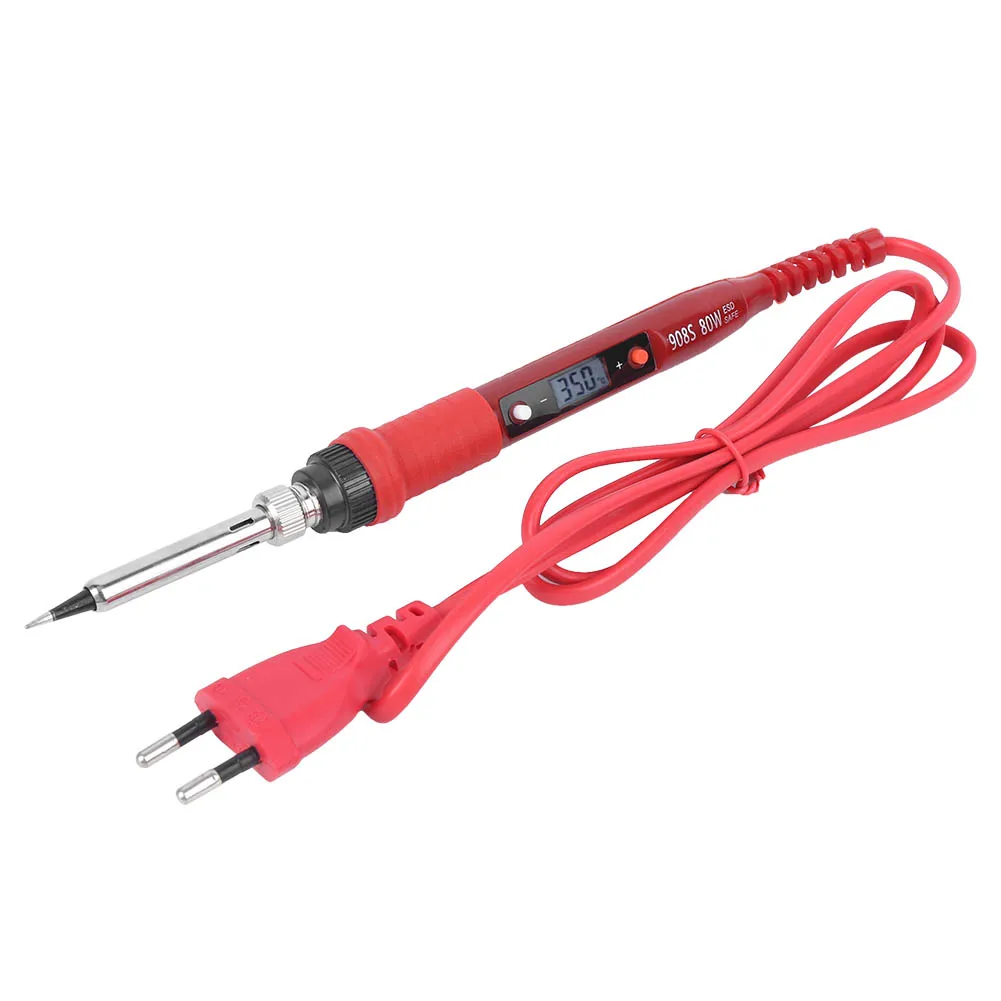 Electric Soldering Iron Digital Welding Tools LCD Display Screen Temperature Adjustment 110‑240VUS Plug
Electric Soldering Iron Digital Welding Tools LCD Display Screen Temperature Adjustment 110‑240VUS Plug