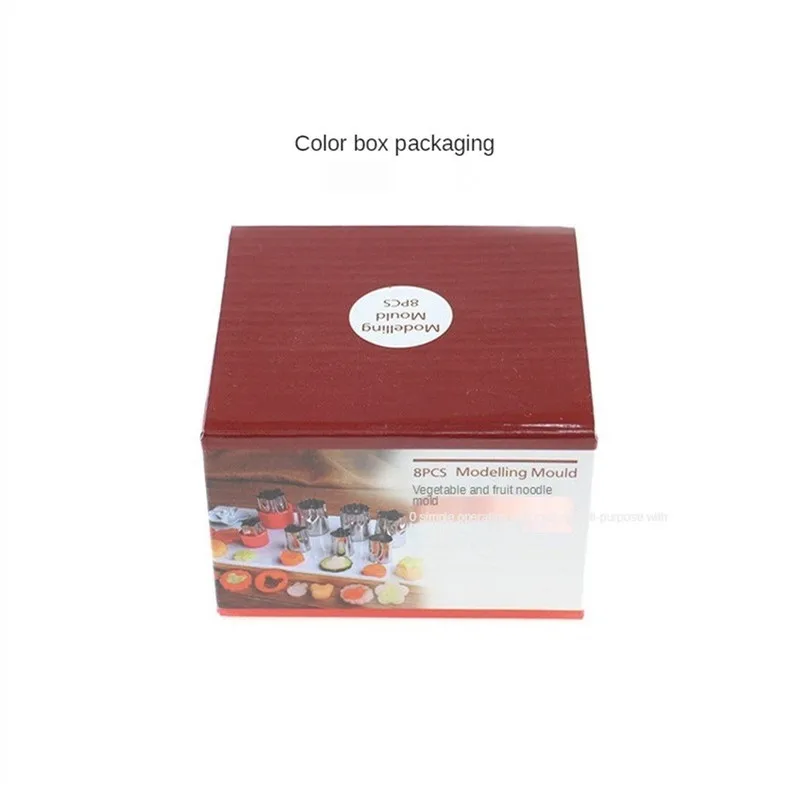 Stainless steel biscuit mold, vegetable and fruit cutting mold, cartoon noodles, butterfly noodle molds, 8-piece set 
Stainless steel biscuit mold, vegetable and fruit cutting mold, cartoon noodles, butterfly noodle molds, 8-piece set