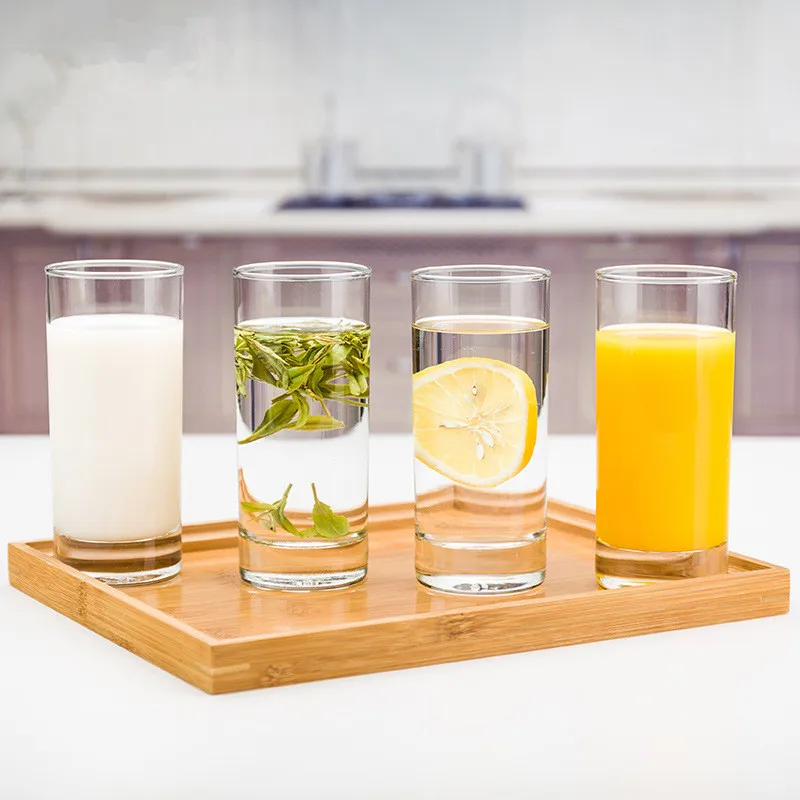 

Tall Drinking Glasses Highball Clear Glass Cups Lightweight Durable Bar Glassware Cocktails Drinks Juice Beer
