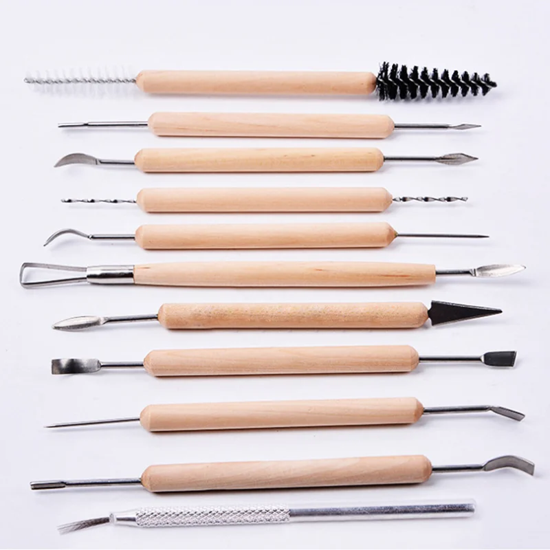 11/5pcs Clay Tools Set Radium Wire Knives Set Soft Clay Pottery Wooden Tool DIY Ceramic Art Carving Knife Sludge Sculpture Tools 
11/5pcs Clay Tools Set Radium Wire Knives Set Soft Clay Pottery Wooden Tool DIY Ceramic Art Carving Knife Sludge Sculpture Tools