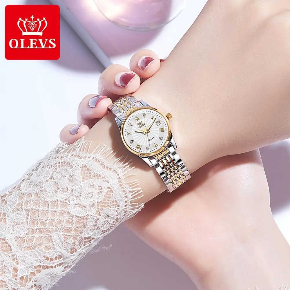 OLEVS Luxury Brand Women Automatic Mechanical Watches Steel watch band Watch Waterproof Simple Watch for Women Gift for Women
OLEVS Luxury Brand Women Automatic Mechanical Watches Steel watch band Watch Waterproof Simple Watch for Women Gift for Women