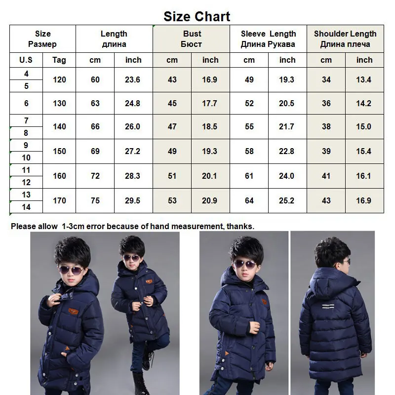 New Children 's Down-Cotton Padded Jacket Winter Classical Long Coat Students Boy's Thick Hooded Parkas for 3-15years Teenagers
New Children 's Down-Cotton Padded Jacket Winter Classical Long Coat Students Boy's Thick Hooded Parkas for 3-15years Teenagers