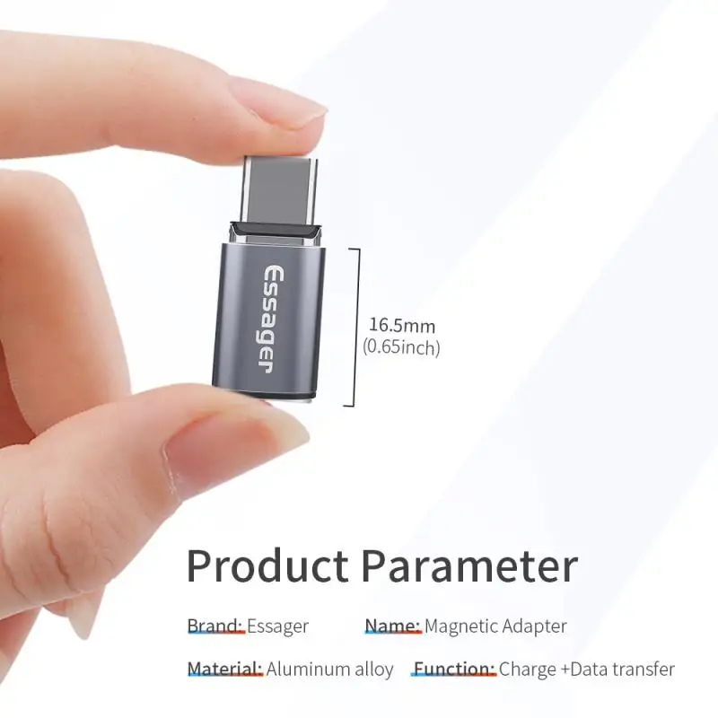 Essager USB Type C Magnetic Adapter USBC Female Microusb Male Converter Magnet USB-C Charging Connector For IPhone Andriod
Essager USB Type C Magnetic Adapter USBC Female Microusb Male Converter Magnet USB-C Charging Connector For IPhone Andriod