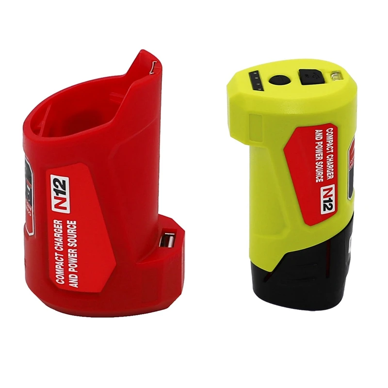 2x Portable USB Battery Charger and Power Source Fit for 48-59-1201 M12 USB Adapter-Red & Yellow
2x Portable USB Battery Charger and Power Source Fit for 48-59-1201 M12 USB Adapter-Red & Yellow