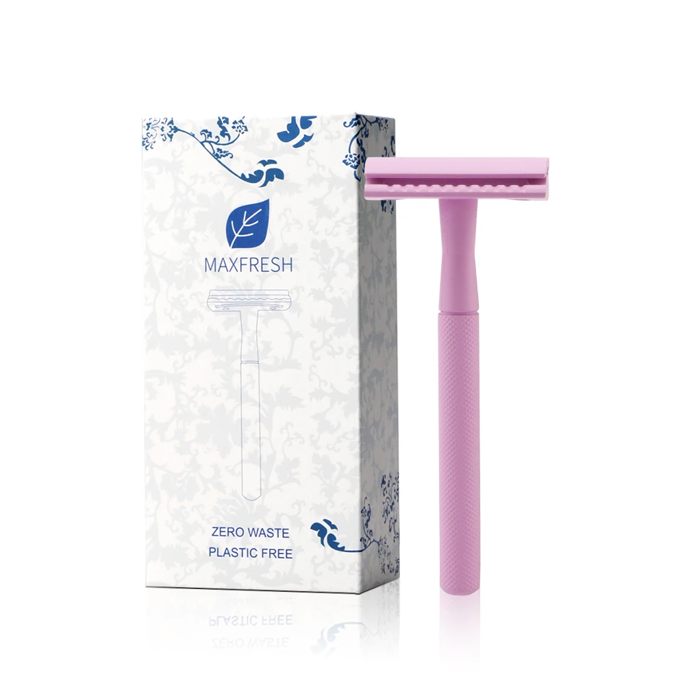 MaxFresh Purple Double Edge Safety Razor Men's Shaver Classic Manual Shaving Razor Women Hair Removal With 20 Blades
MaxFresh Purple Double Edge Safety Razor Men's Shaver Classic Manual Shaving Razor Women Hair Removal With 20 Blades