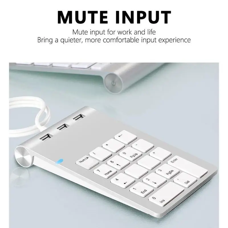 USB Numeric Keypad 18 Keys Mini USB 2.0 Hubs for Digital Keyboard Ultra Slim Number Pad Compute PC Laptop
USB Numeric Keypad 18 Keys Mini USB 2.0 Hubs for Digital Keyboard Ultra Slim Number Pad Compute PC Laptop