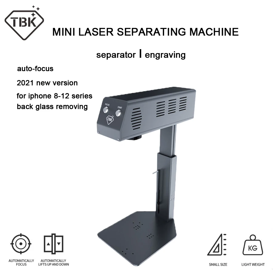 Лазерный станок 2021 MINI TBK-958M для IPHONE 12 11 X разбитое заднее стекло разделение экрана