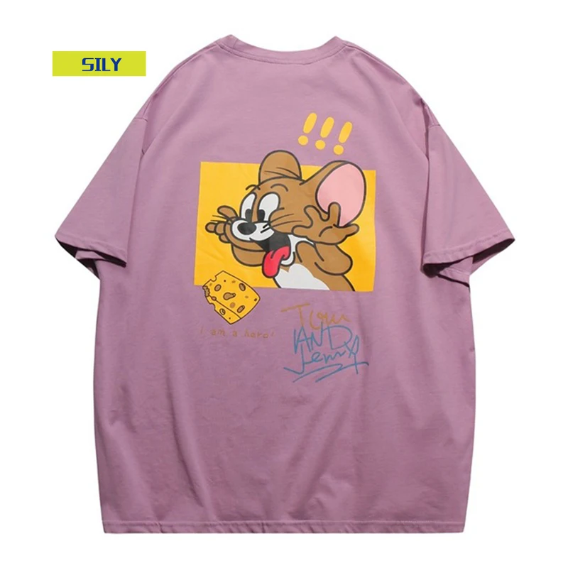 New T Shirts Men Summer Mouse Print Cartoon Short Sleeves O-Neck T Shirts Hip Hop Oversized Loose T-shirts Streetwear Camisetas
New T Shirts Men Summer Mouse Print Cartoon Short Sleeves O-Neck T Shirts Hip Hop Oversized Loose T-shirts Streetwear Camisetas