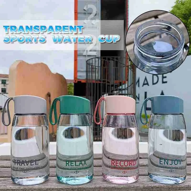 Cute Student Water Bottles With Rope Transparent Sport Korean Style Anti-fall Sports Plastic Water Cup 380ml Casual Flask 
Cute Student Water Bottles With Rope Transparent Sport Korean Style Anti-fall Sports Plastic Water Cup 380ml Casual Flask