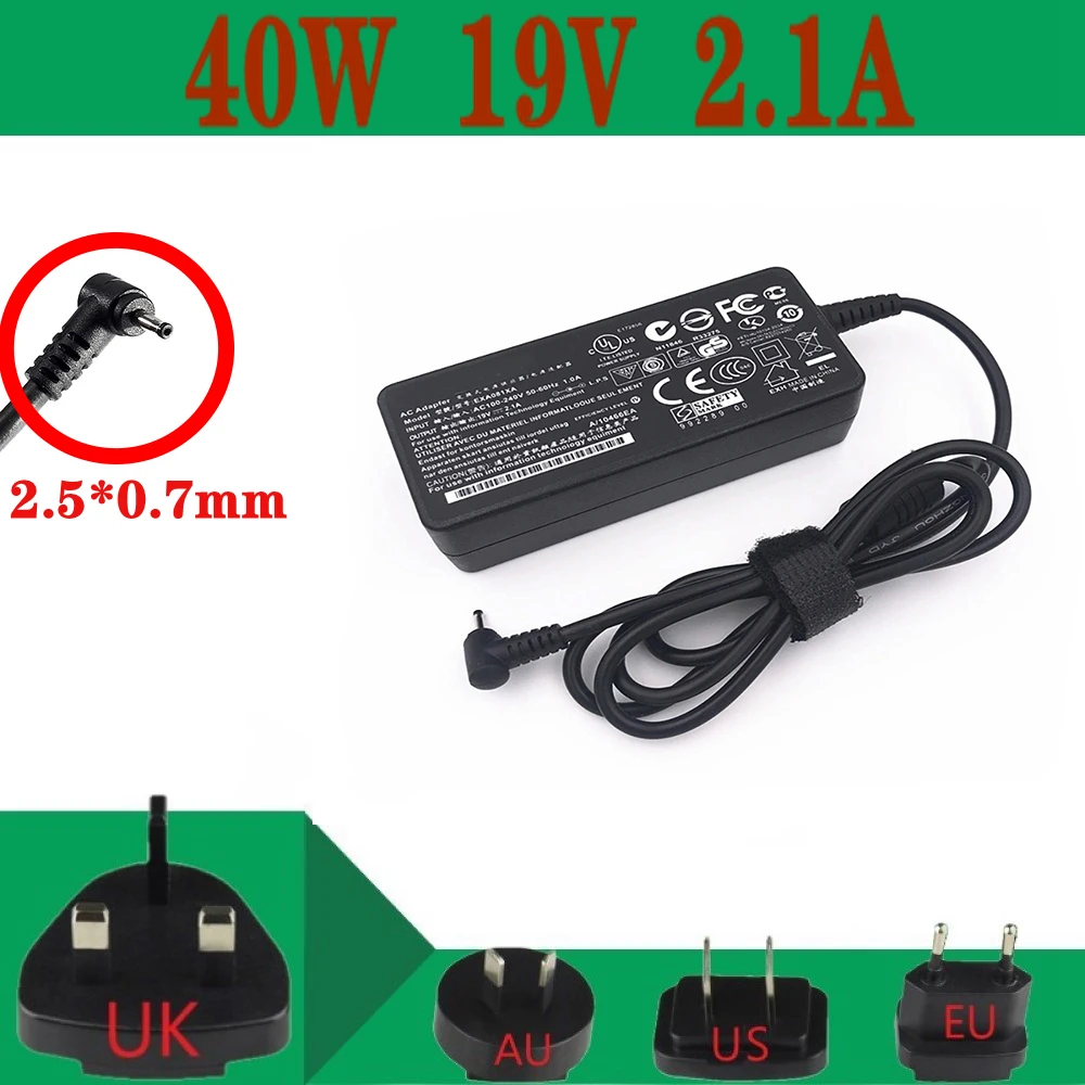 Новый 19V 2.1A AC адаптер для ноутбука Asus Eee PC нетбук Зарядное устройство F0754 EXA081XA 1201N ADP
