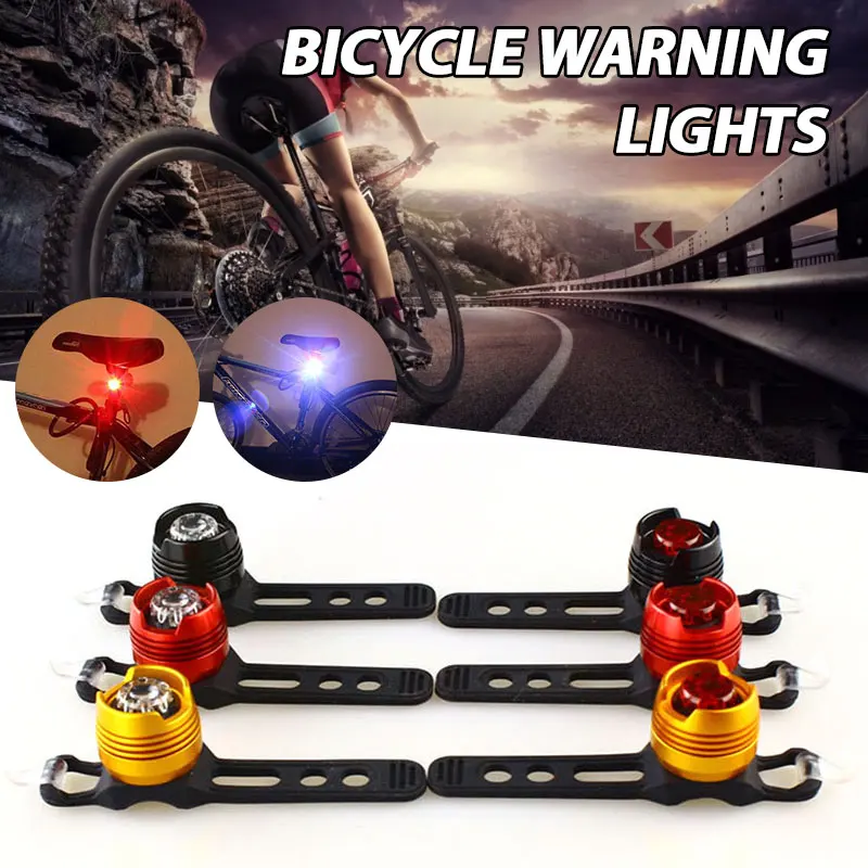 

3 Modes Waterproof Tail Lamp Bicycle LED Rear Light Mountain Bike Safrty Warning Lamps CR2032 Battery Powered Bike Taillight
