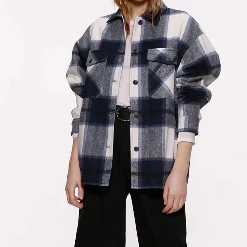 Spring Nice new plaid jacket loose lapel shirt jacket a variety of colors to choose from
Spring Nice new plaid jacket loose lapel shirt jacket a variety of colors to choose from
