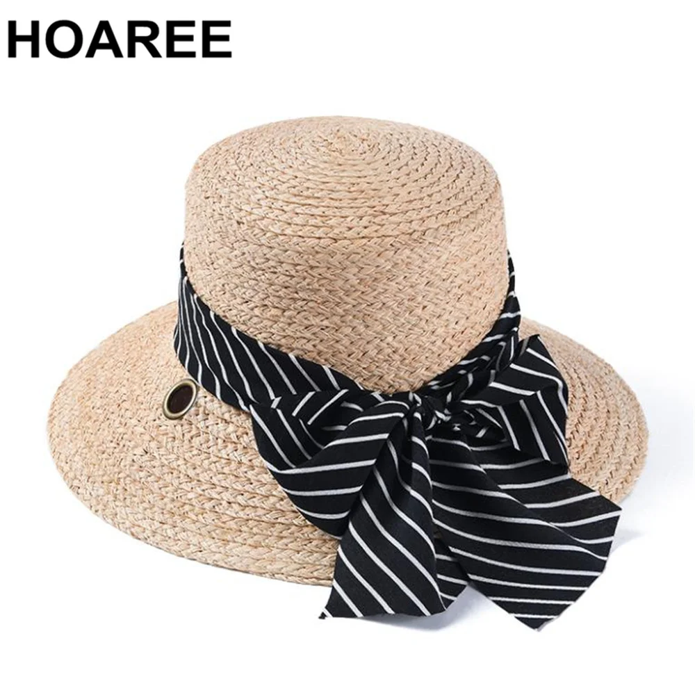 HOAREE Women Sun Hat Raffia Vintage Boater Straw Hats for Women Summer Beach Self Tie Sombrero Wide Brim Brand Ladies SunHats
HOAREE Women Sun Hat Raffia Vintage Boater Straw Hats for Women Summer Beach Self Tie Sombrero Wide Brim Brand Ladies SunHats
