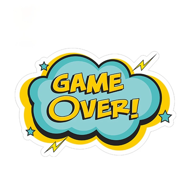 Funny Game Over Vinyl Sticker Car Bumper Window Trunk Decor Car Styling Waterproof Car Accessories Funny Decal
Funny Game Over Vinyl Sticker Car Bumper Window Trunk Decor Car Styling Waterproof Car Accessories Funny Decal