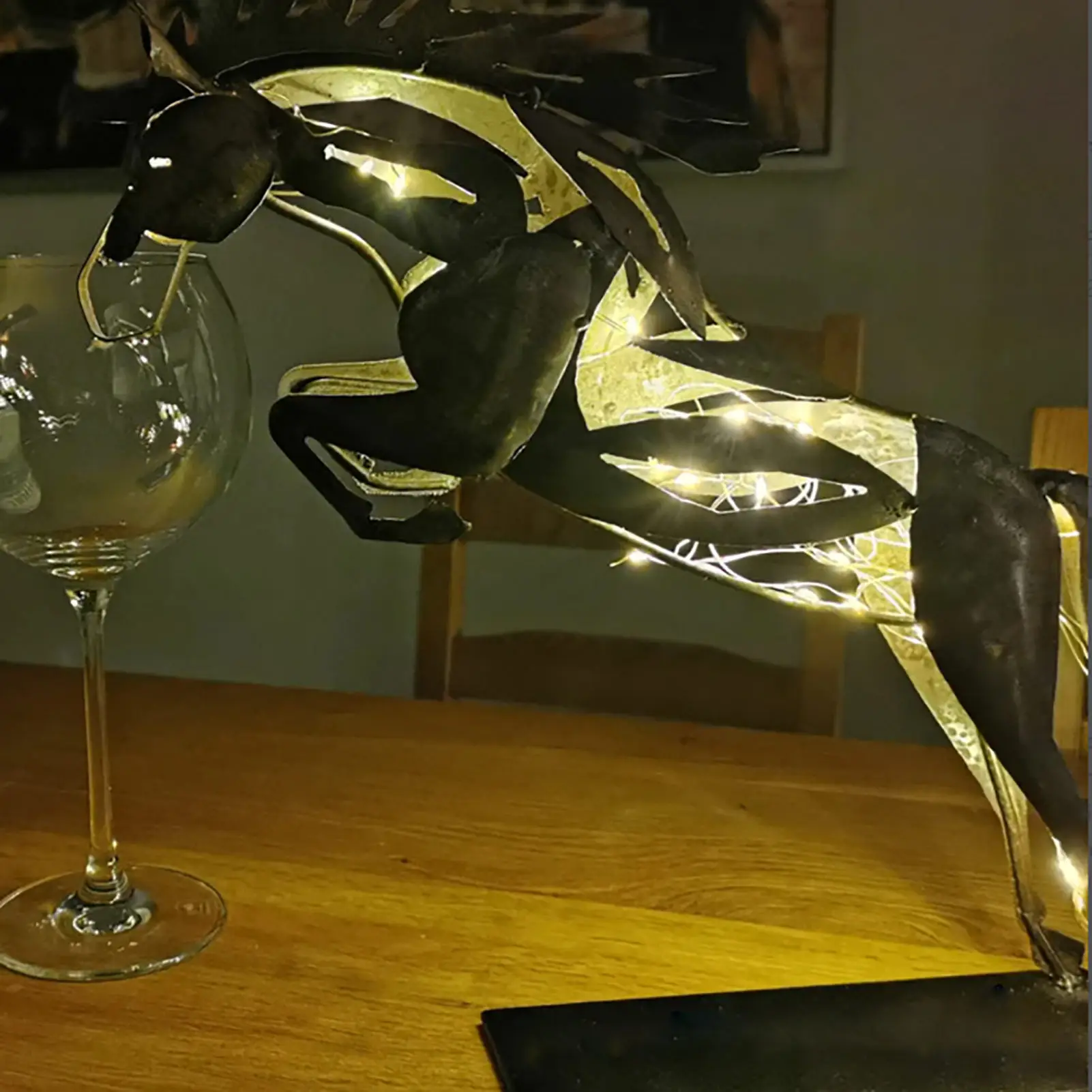 Horse Metal Sculpture Decor Art Metal Horse Sculpture With Light Handmade Modern Horse Sculpture Handicraft Creative Decorati
Horse Metal Sculpture Decor Art Metal Horse Sculpture With Light Handmade Modern Horse Sculpture Handicraft Creative Decorati