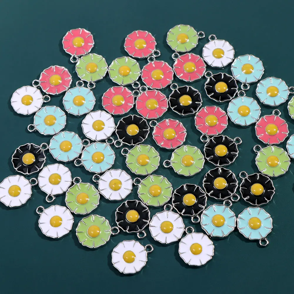 Multicolor Enamel Daisy Charms Pendant New Lovely Glazed Flower Plant Pendants Wholesale For DIY Earrings Jewelry Accessories
Multicolor Enamel Daisy Charms Pendant New Lovely Glazed Flower Plant Pendants Wholesale For DIY Earrings Jewelry Accessories