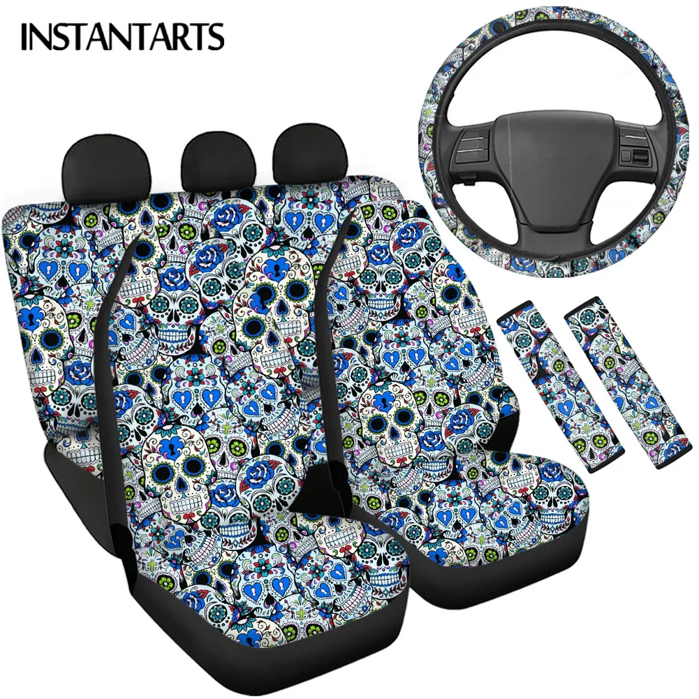 Подушка для автомобильного сиденья INSTANTARTS, прочная защитная наплечная подушка на руль, с рисунком сахарного черепа, легкая в установке
Подушка для автомобильного сиденья INSTANTARTS, прочная защитная наплечная подушка на руль, с рисунком сахарного черепа, легкая в установке