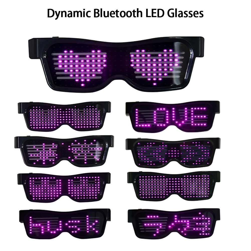 Magic Bluetooth LED Party Glasses APP Control Luminous Glasses EMD DJ Electric Syllables Glow Party Supplies Drop Shipping
Magic Bluetooth LED Party Glasses APP Control Luminous Glasses EMD DJ Electric Syllables Glow Party Supplies Drop Shipping