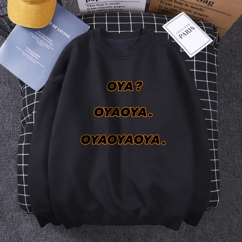 Haikyuu Oya Print Hoodie 2021 New Man Autumn Fleece Sweatshirt Woman O Neck Casual Loose Pullover Simple Letter Black Streetwear
Haikyuu Oya Print Hoodie 2021 New Man Autumn Fleece Sweatshirt Woman O Neck Casual Loose Pullover Simple Letter Black Streetwear