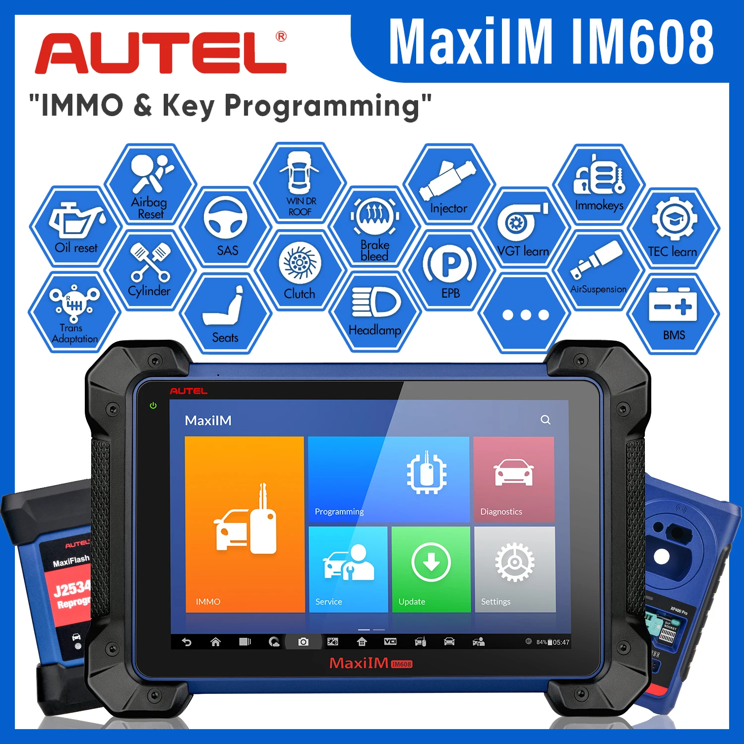 Диагностический инструмент Autel MaxiIM IM608 IM508 OBD2, диагностический сканер IMMO, программирующий инструмент для ключей с программированием ЭБУ, 31 + ...
Диагностический инструмент Autel MaxiIM IM608 IM508 OBD2, диагностический сканер IMMO, программирующий инструмент для ключей с программированием ЭБУ, 31 + ...