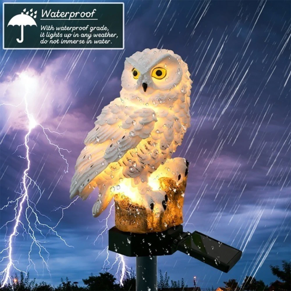 Garden Solar Lights Outdoor Decorative Resin Owl Solar LED Lights with Stake for Garden Lawn Pathway Yard Decortions
Garden Solar Lights Outdoor Decorative Resin Owl Solar LED Lights with Stake for Garden Lawn Pathway Yard Decortions