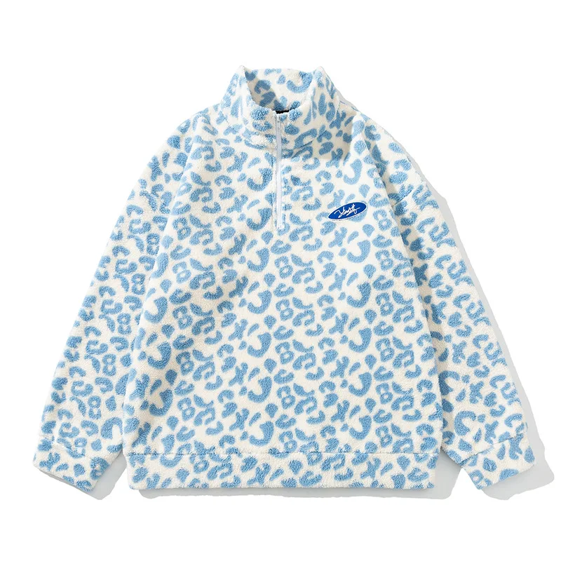 Stand-up Collar Street Women's Thick Coat Couple Fashion Hoodie Sweater 2021 Autumn and Winter New Leopard Print Lambs Wool Coat
Stand-up Collar Street Women's Thick Coat Couple Fashion Hoodie Sweater 2021 Autumn and Winter New Leopard Print Lambs Wool Coat