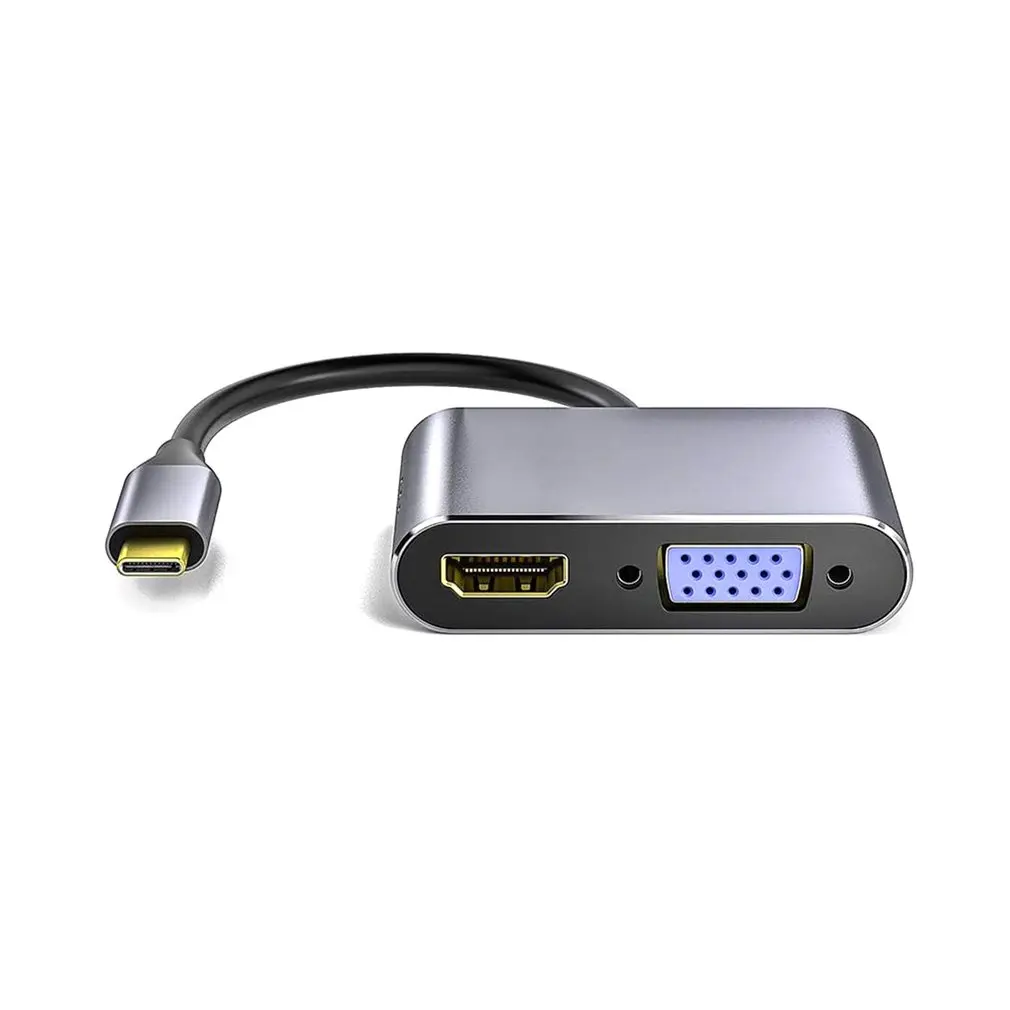 Алюминиевый мультипортовый адаптер типа C на HDMI-совместимый 5-в-1 VGA высокоскоростной хаб для передачи данных
Алюминиевый мультипортовый адаптер типа C на HDMI-совместимый 5-в-1 VGA высокоскоростной хаб для передачи данных