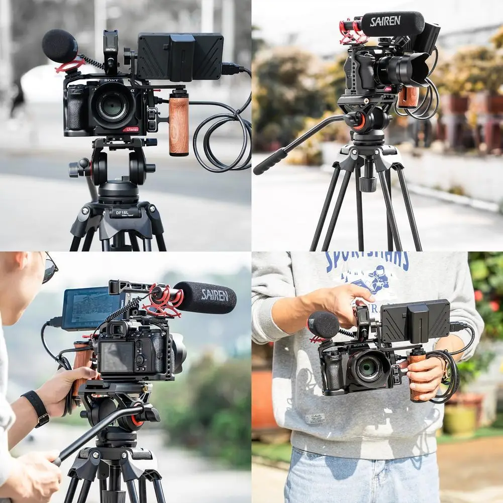 UURig Metal Camera Cage for Sony A7SIII A7S III Rig With Cold Shoe Arric Locating Hole Mount FILL Light Microphone
UURig Metal Camera Cage for Sony A7SIII A7S III Rig With Cold Shoe Arric Locating Hole Mount FILL Light Microphone