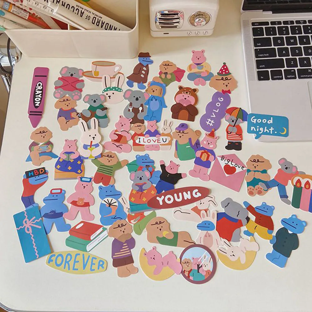 50Pcs/lot Cute Bear Stickers for Diary Album Decor Kids Toys Sticker Kawaii Stationey Scrapbooking Lable
50Pcs/lot Cute Bear Stickers for Diary Album Decor Kids Toys Sticker Kawaii Stationey Scrapbooking Lable